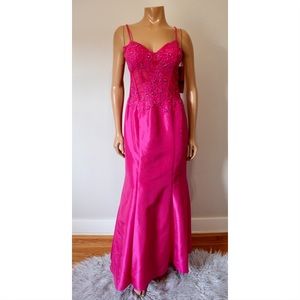 🆕❗️Hot Pink Lace Corset Dress - Showroom Sample